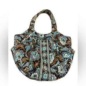 Nwot Vera Bradley Blue brown Paisley in perfect condition